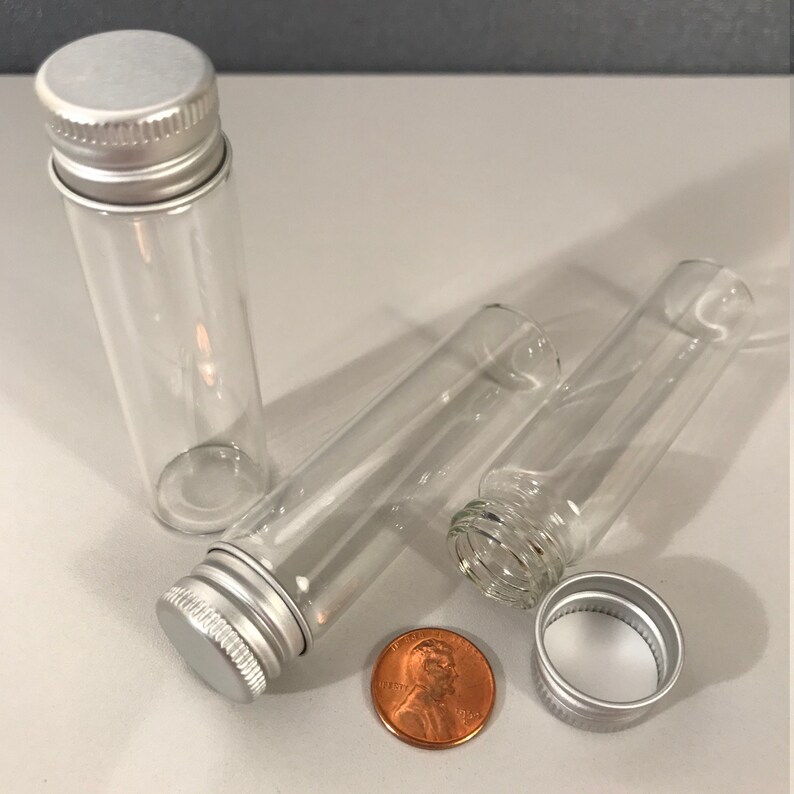 6 Pack 20ml Glass Stash Jars With Lids 20 Milliliters .68 Fl Etsy