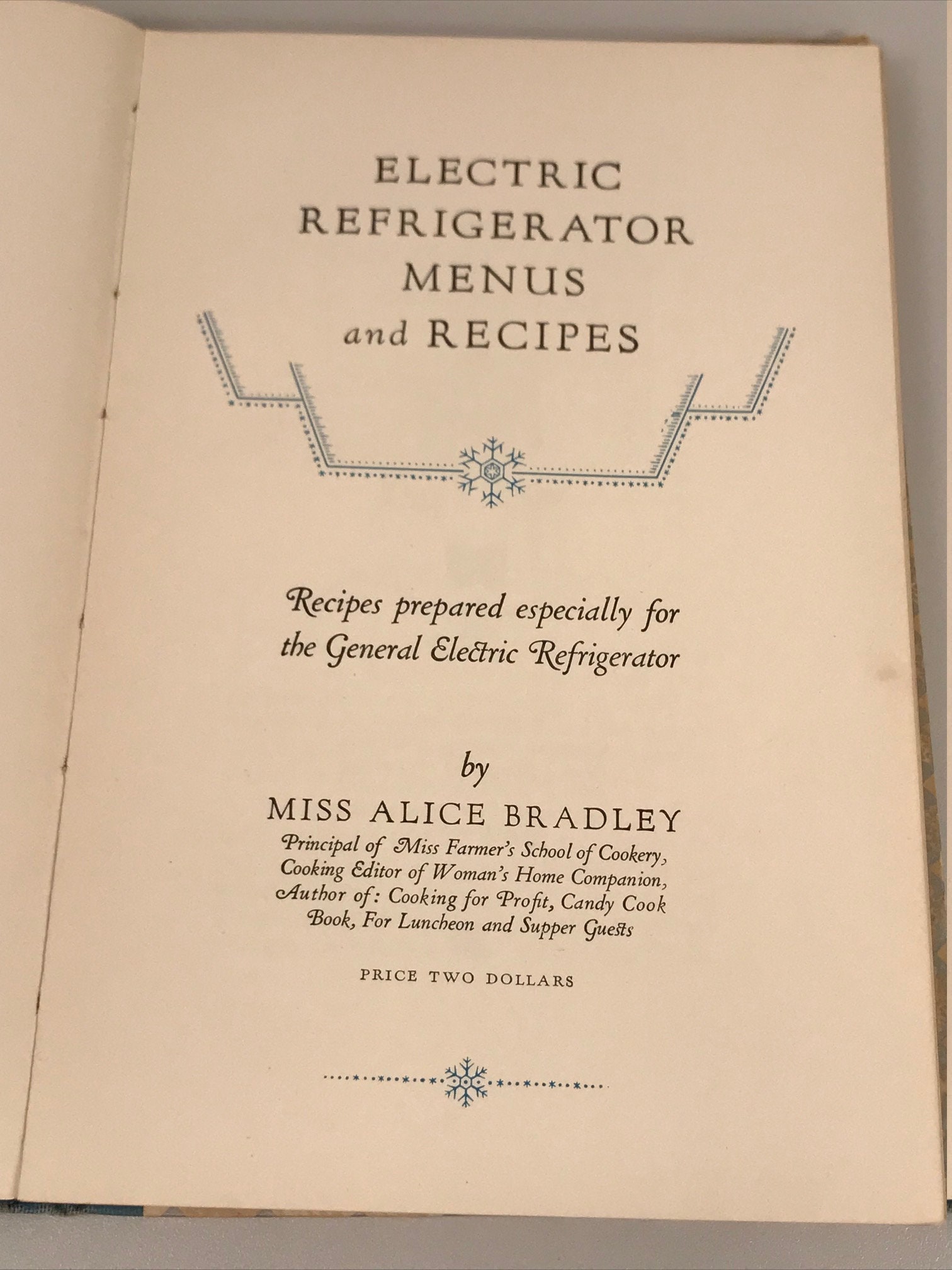 1927 General Electric Refrigerator Recipes and Menus Cook Etsy