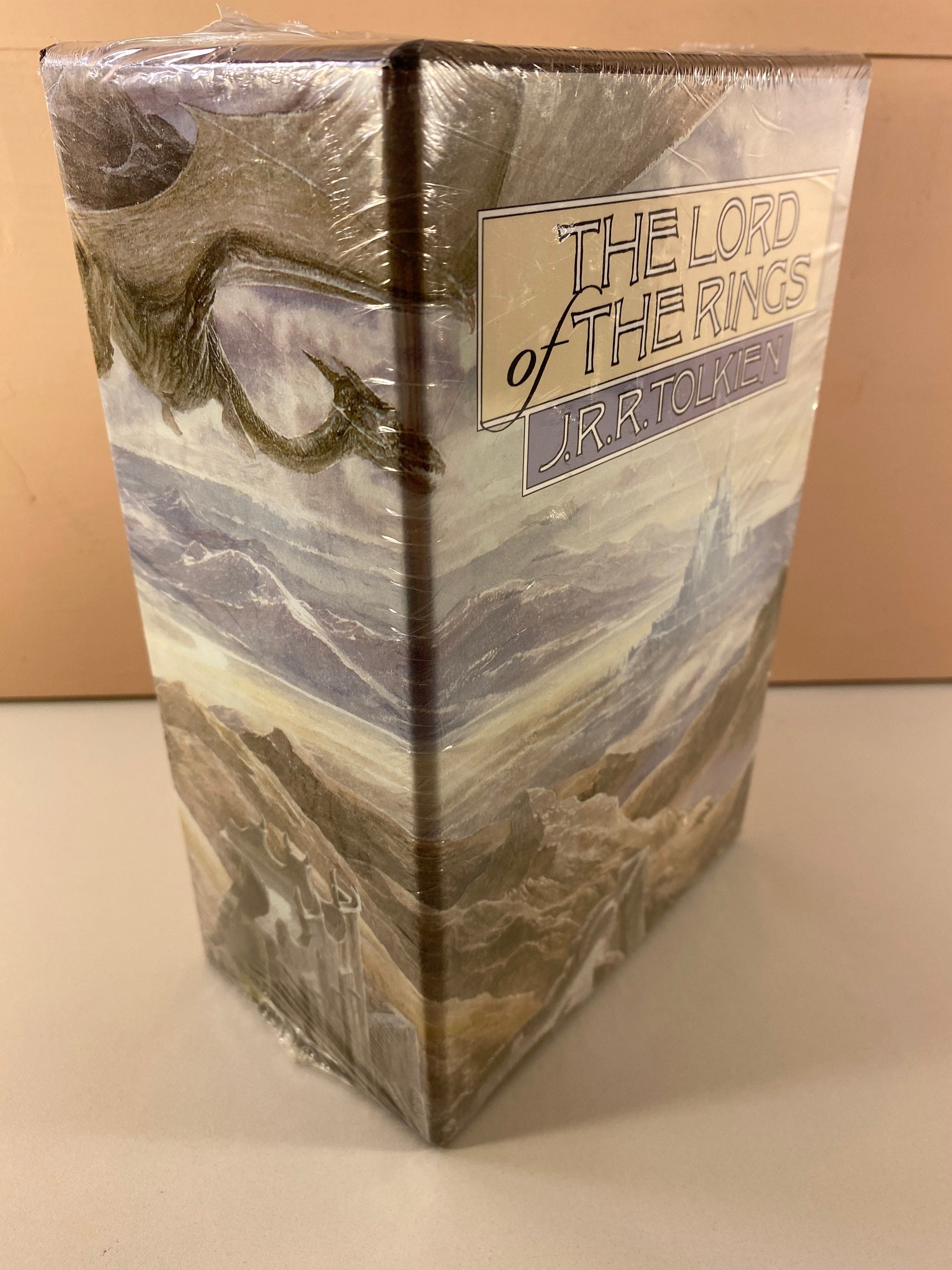 1990s SEALED LOTR Hardcover Book Box Set J.R.R. Tolkien, the Lord