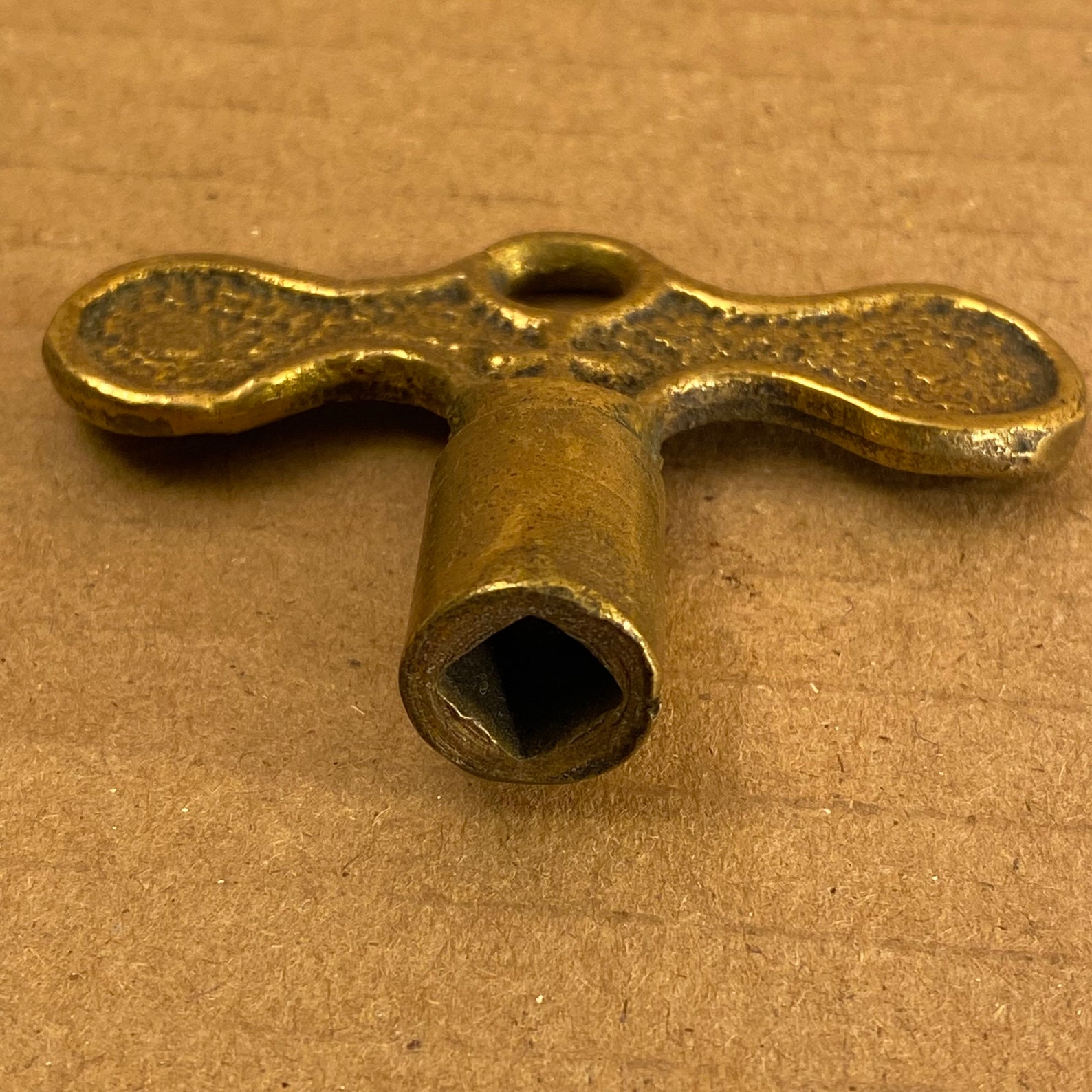 Brass Vintage Clock Key Wind up Key Brass Skeleton Key Etsy