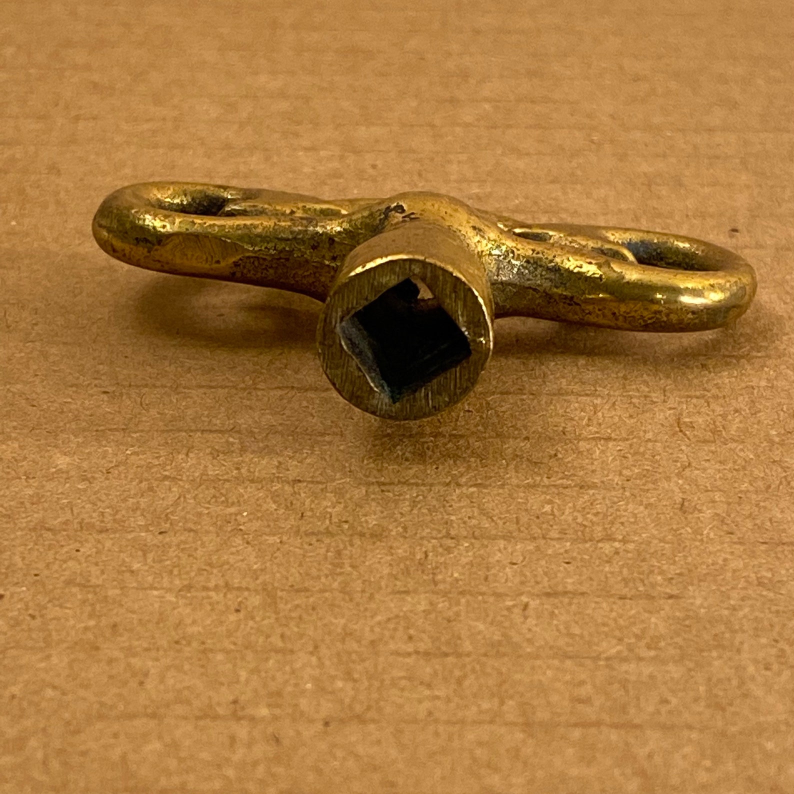 Brass Vintage Clock Key Wind up Key Brass Skeleton Key Etsy