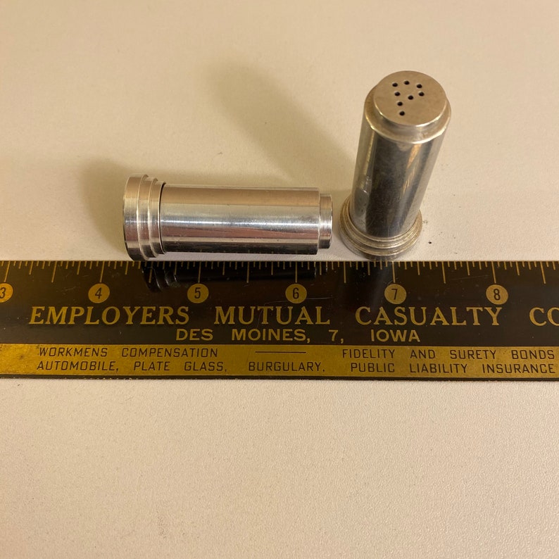 Aluminum Salt and Pepper Shakers Brunch for Two 1950s Art Etsy