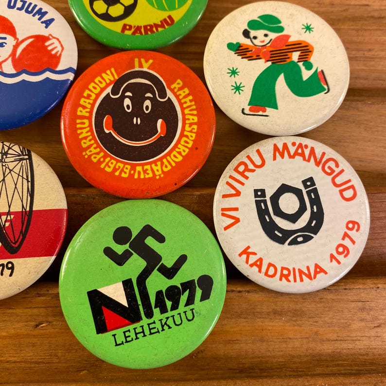 Running Water Pin 7 Qty Sports USSR Pins, Water Polo, Biking, Running, Ice Skating, 1970s ...