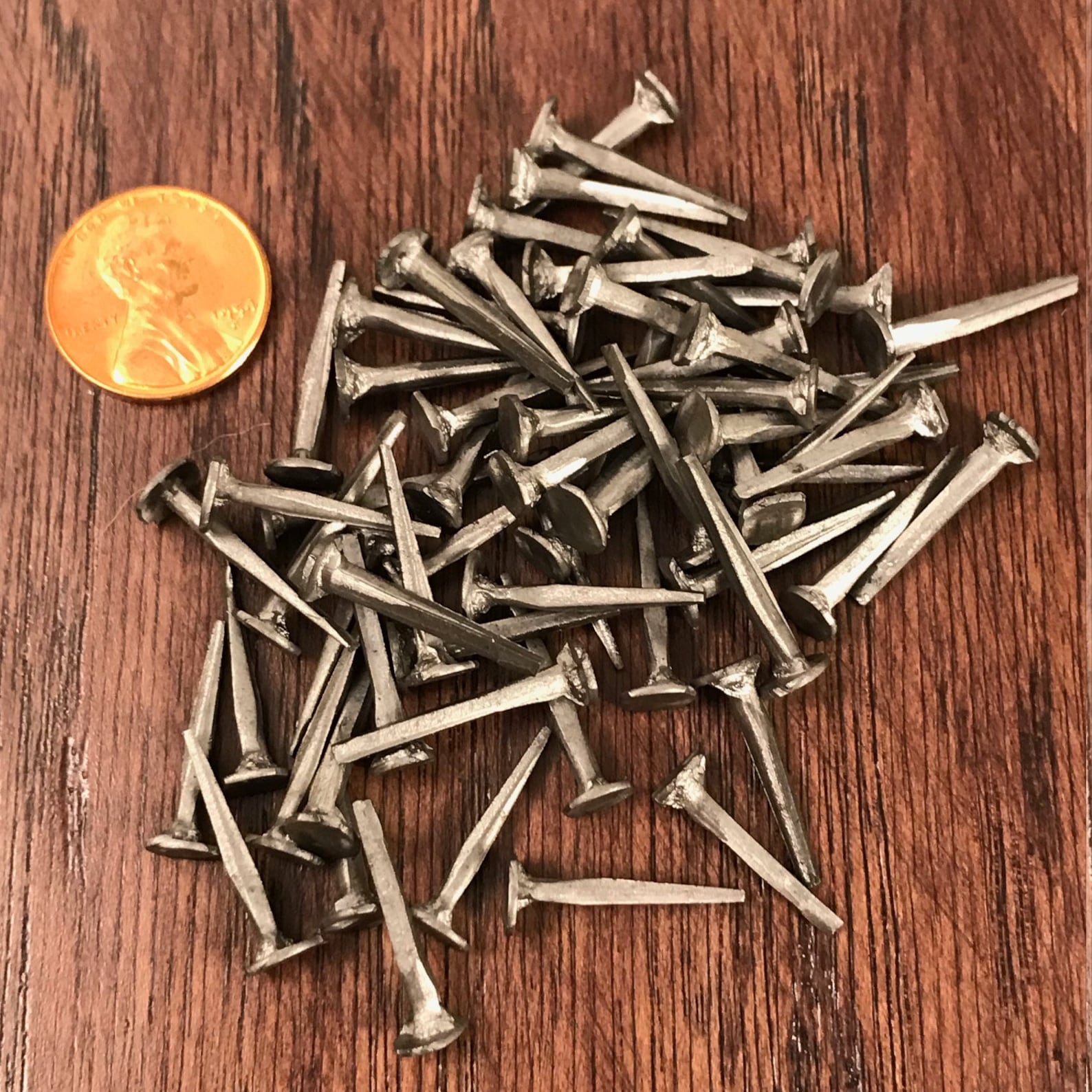 Qty 60 3/4 Clout Steel Cut Nails 3/4 Inch Nails Set | Etsy