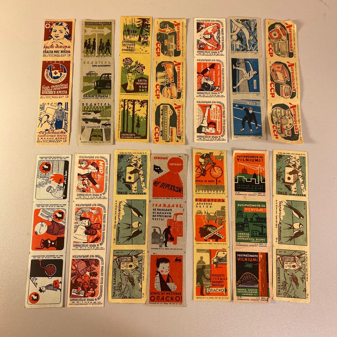500 Old Russian Match Box Labels Colorful Paper Eastern Etsy