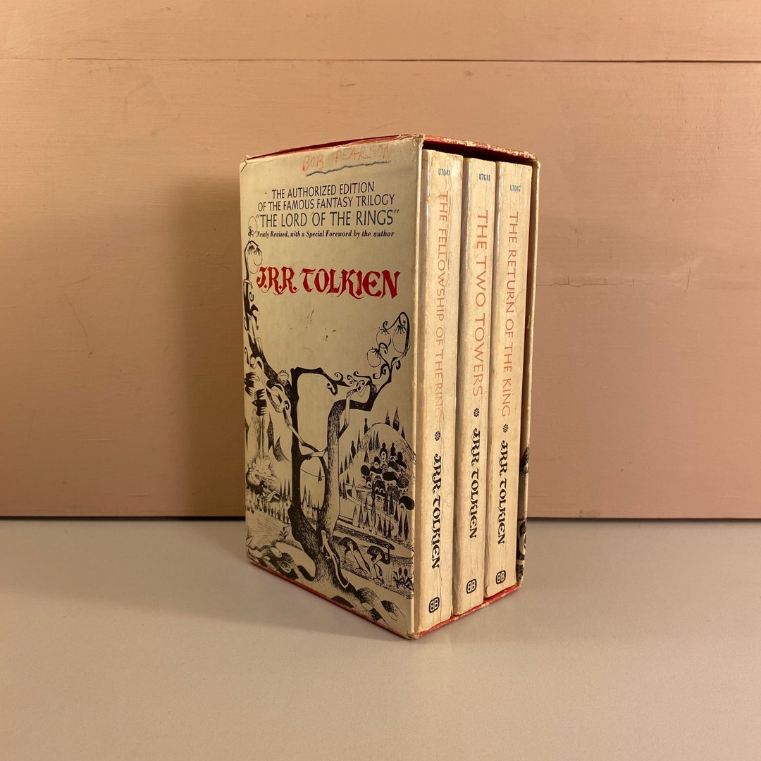 1967 LOTR White Triptych Trilogy Paperback Book Box Set, J. R. R.