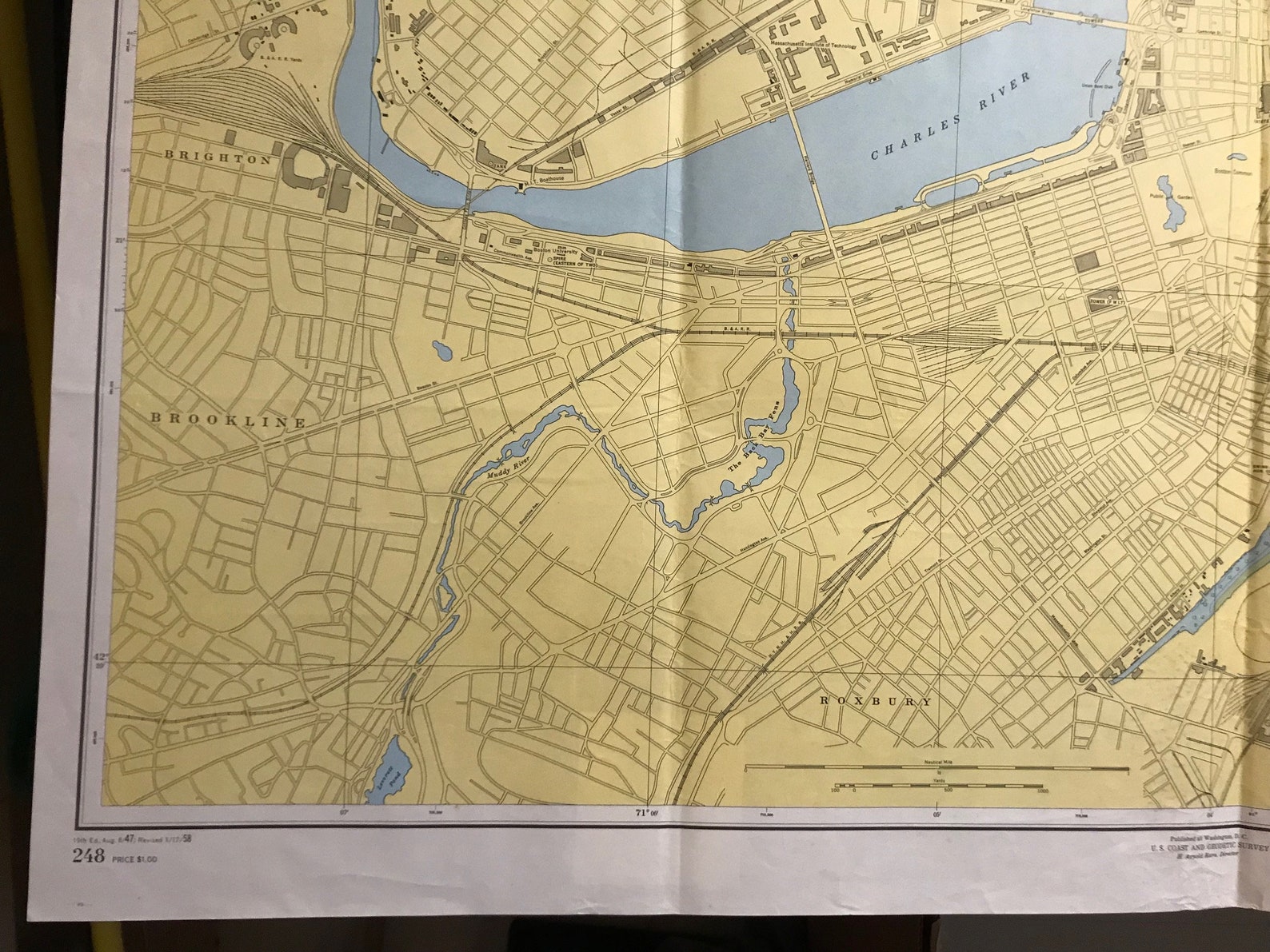 Boston Inner Harbor Massachusetts Navigational Chart - Etsy