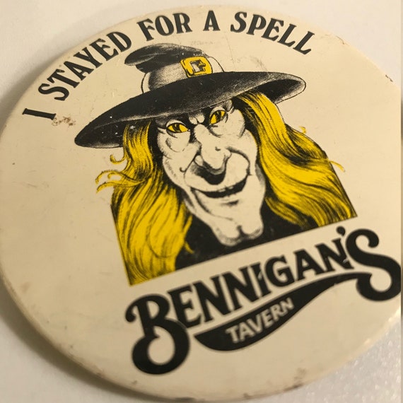 6 Bennigan's Pinback Buttons, 1980s Pins, Old Coo… - image 3