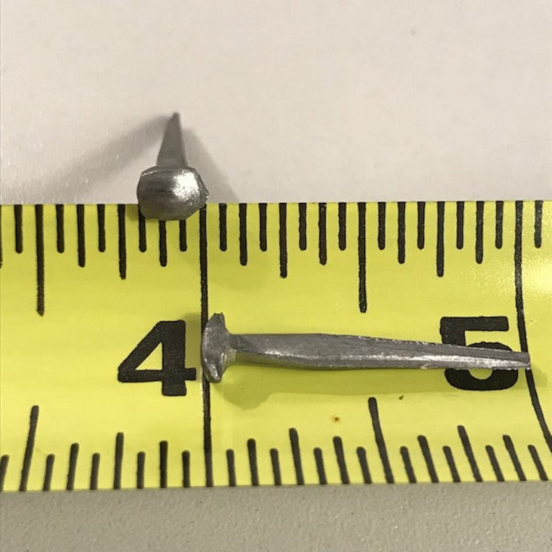 Qty 60 1 Brad Steel Cut Nails 1 Inch Nails Set of Etsy