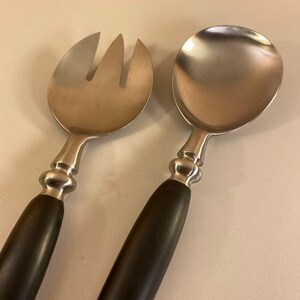 Silvercraft Forged Stainless Steel, Japan, Entertaining Set, Salad Server, Serving Ware, Hostess Dinner Party Serving Utensils, Ships Free