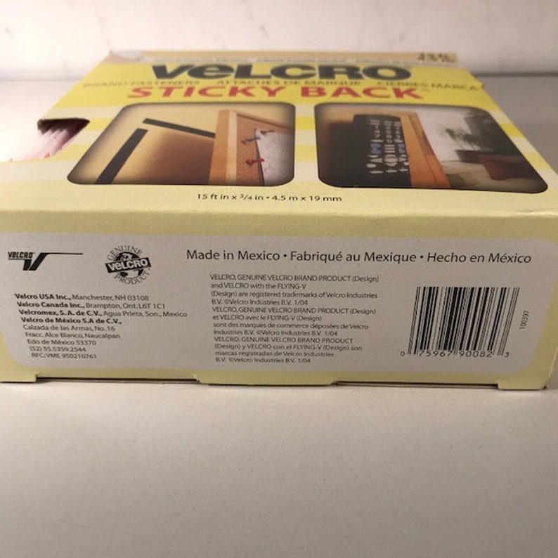DIY Projects General Purpose Adhesive Makers Pack 34 Velcro Brand Sticky Back Home School Office Workshop White 15 ft retail pkg