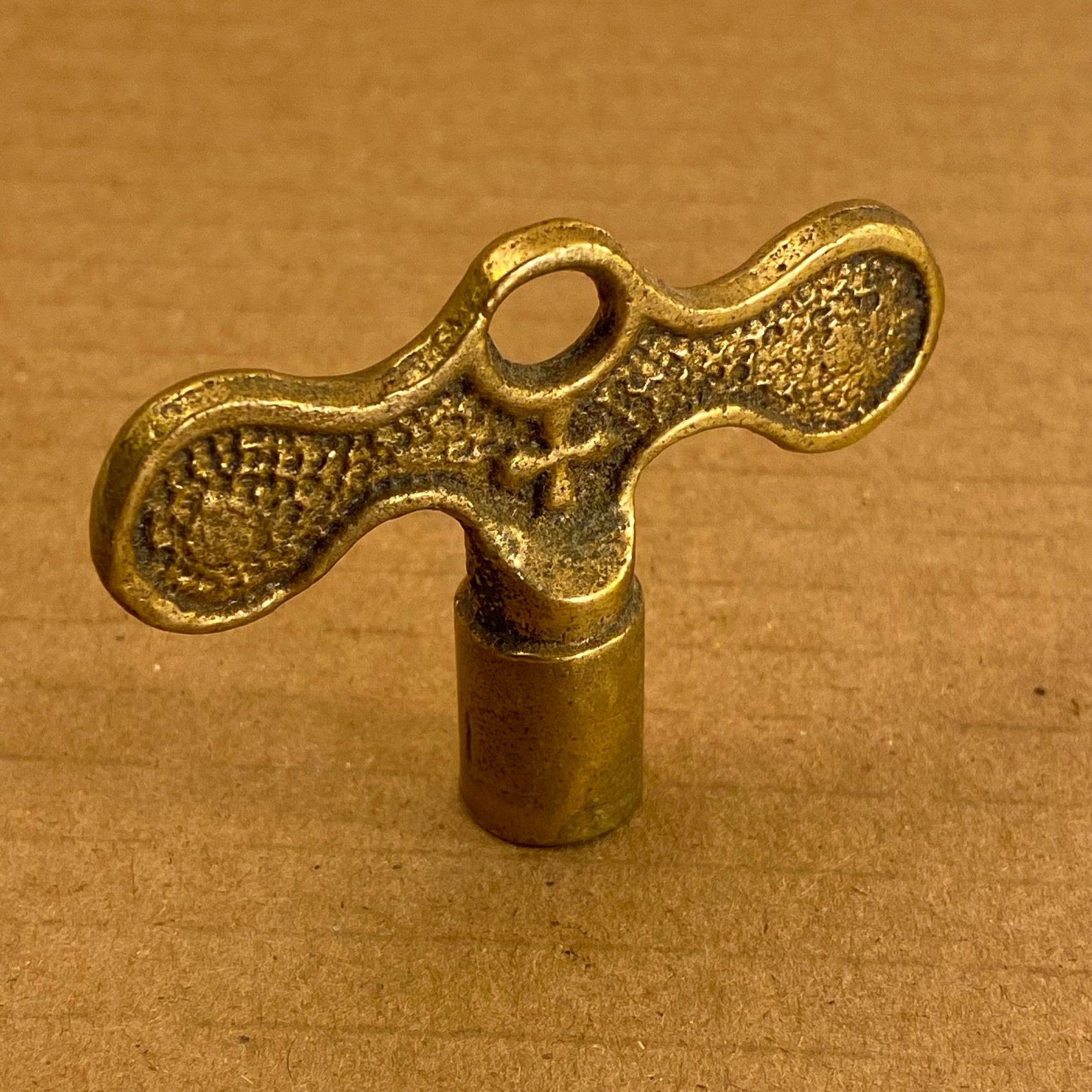 Brass Vintage Clock Key Wind up Key Brass Skeleton Key Etsy