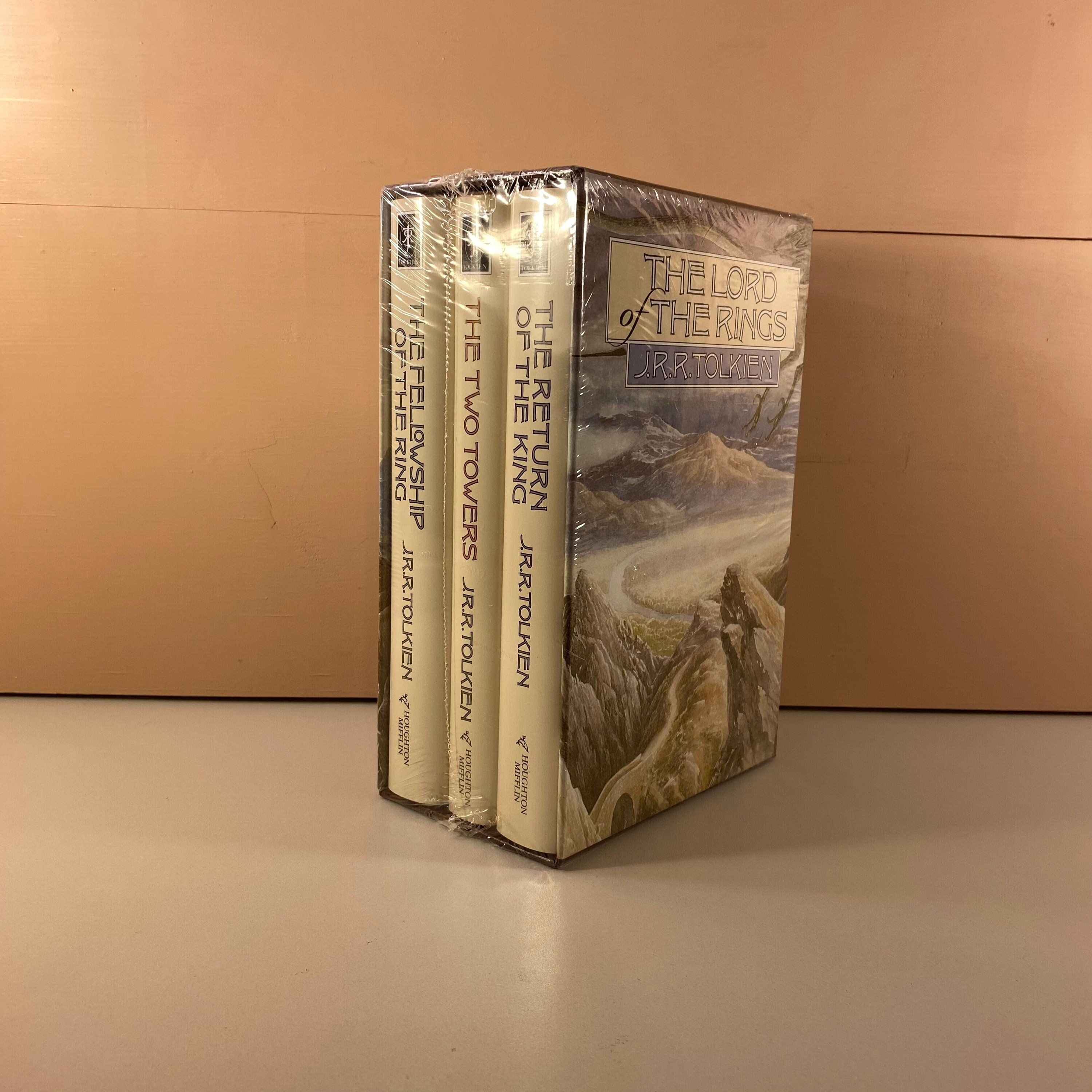 1990s SEALED LOTR Hardcover Book Box Set J.R.R. Tolkien, the Lord