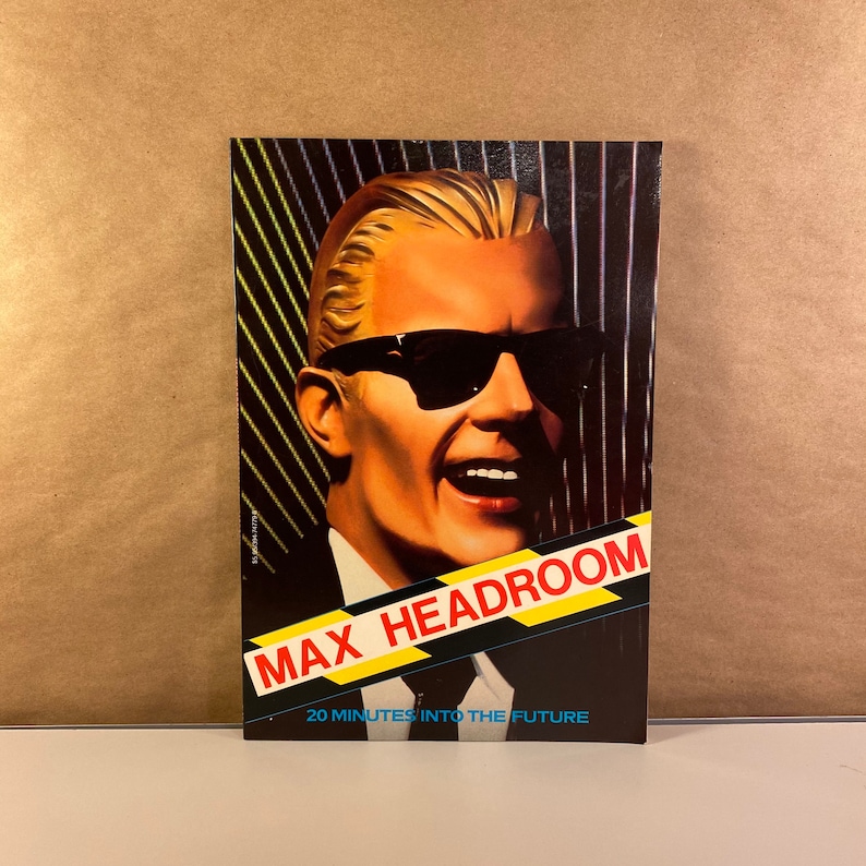 1986 Paper Back Book Max Headroom 20 Minutes Into the Future - Etsy