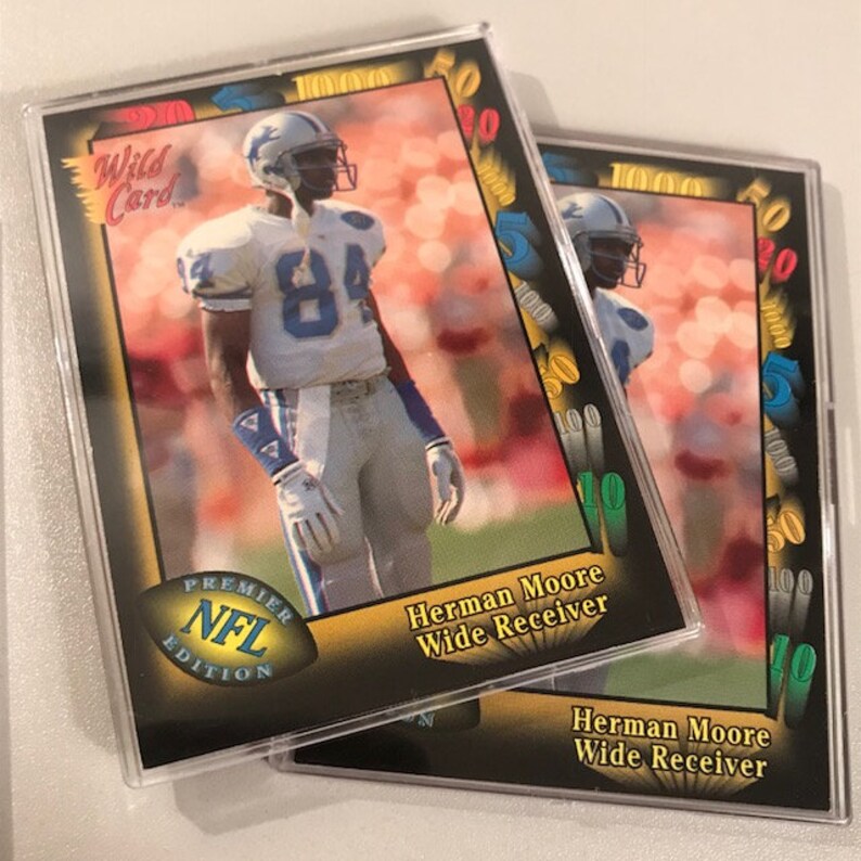 Herman Moore Rookie Card Vintage Detroit Lions Vintage NFL Etsy