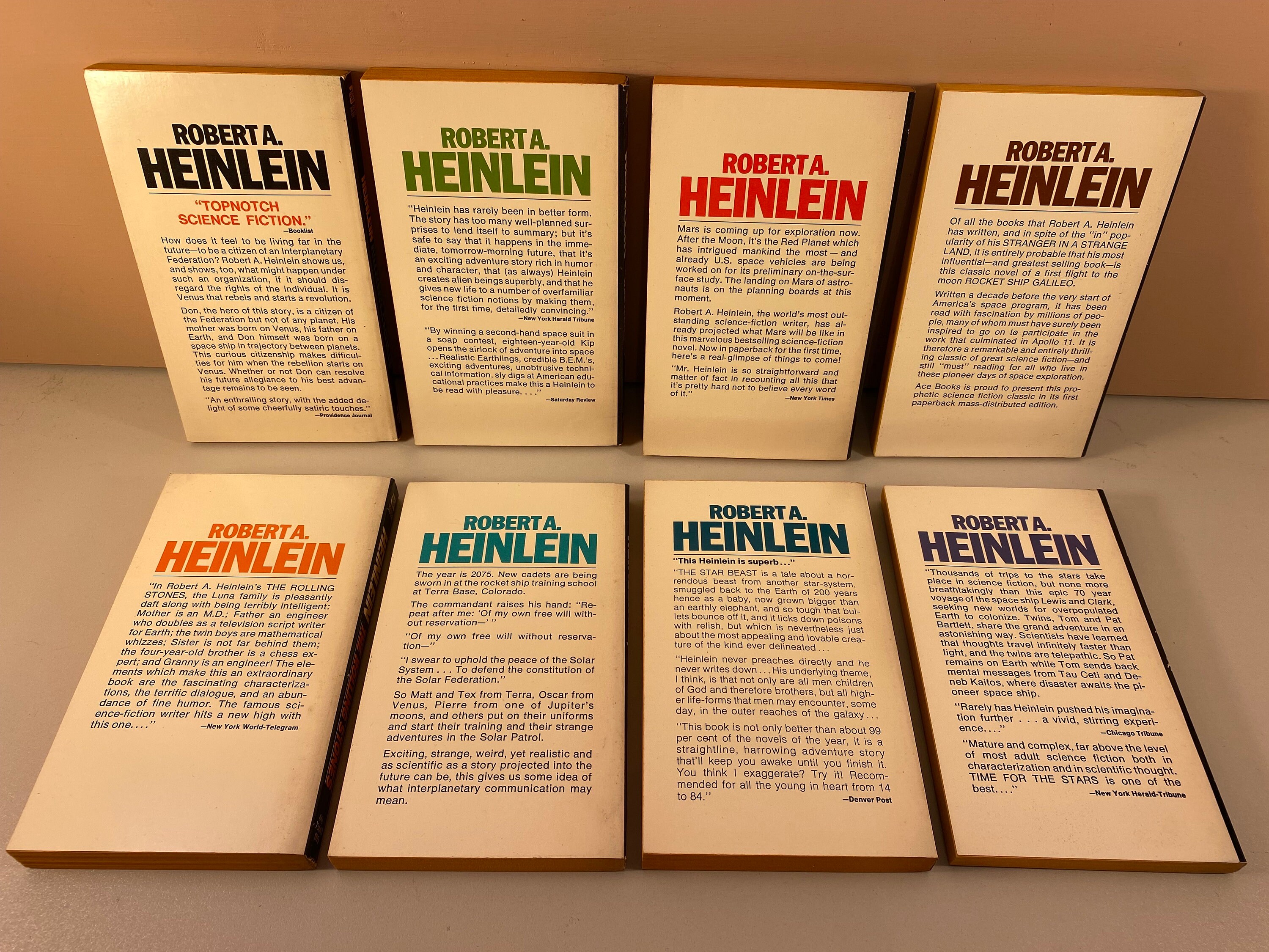 The Worlds of Robert A. Heinlein, Paperback Book Set