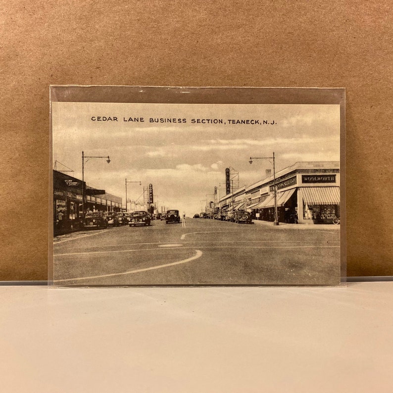 Free Shipping Cedar Lane Business Section Variety of New Jersey Tourist Ephemera 6 Teaneck NJ Postcards Old Souvenir Post Cards Library