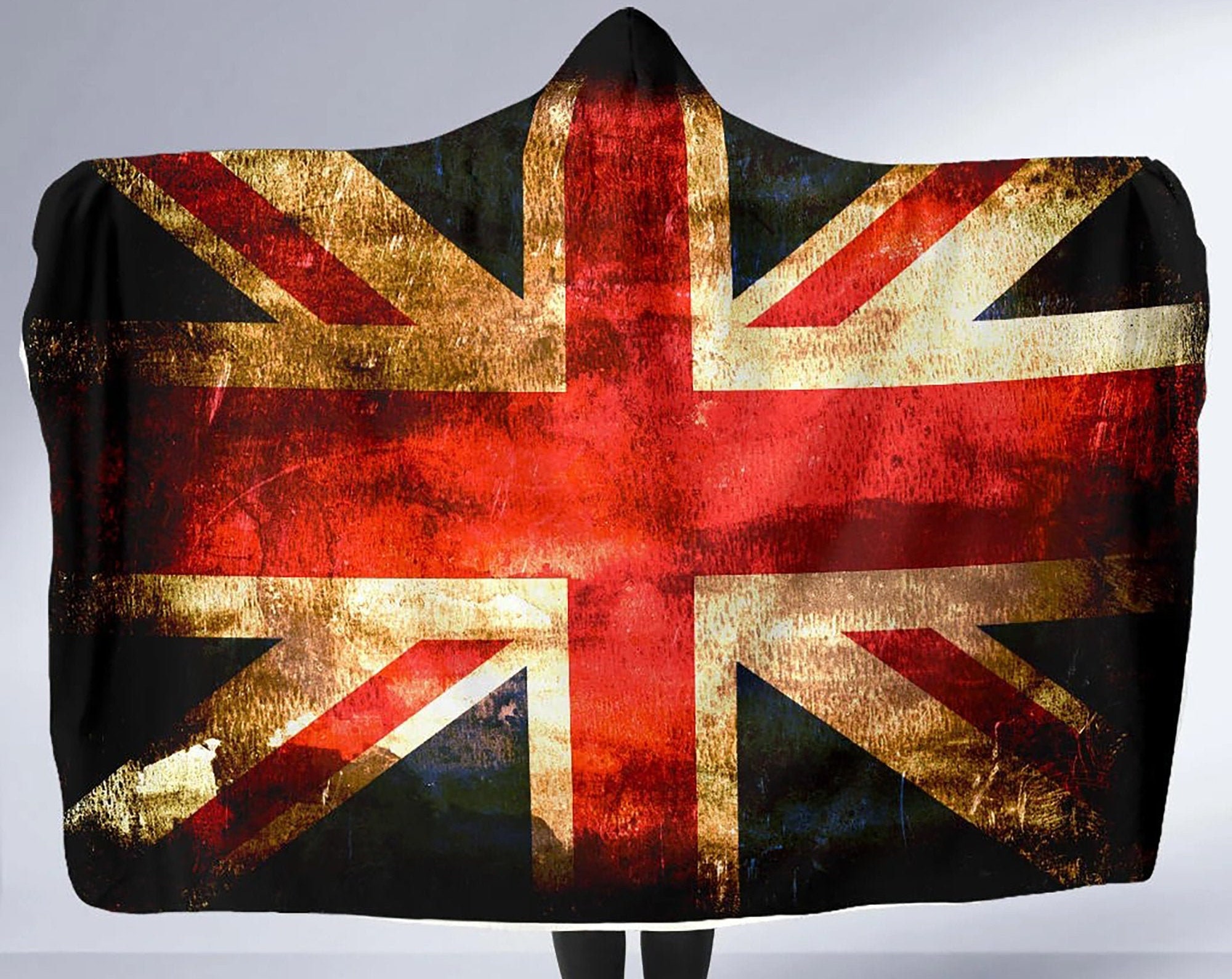 Discover Union Jack Hooded Blanket