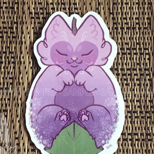 Botanicats - glittervinylsticker Sugar Plum Kitten *laatste kans*