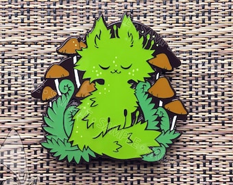 Moss and Mushrooms Enamel Pin