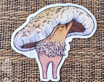 Forest Fae - Portobello Fungkin Clear Vinyl Sticker