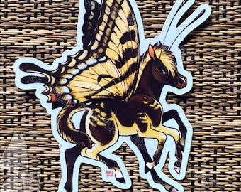 Pegatina de vinilo Tiger Swallowtail Buggycorn