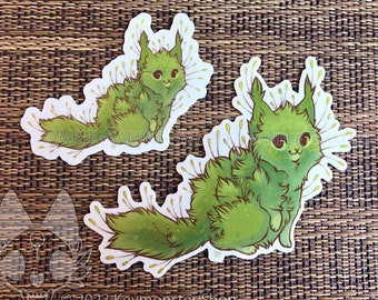 Moss Kittens -  Clear Vinyl Sticker
