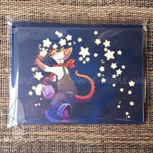 Lot de 4 cartes de voeux siamoises Star Painter