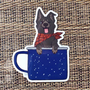 Pups in Cups: vinylsticker Bark Roast *laatste kans*