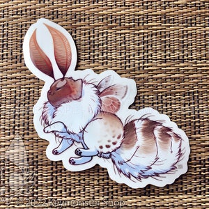 Autocollant en vinyle transparent Tolype Moth Kitten