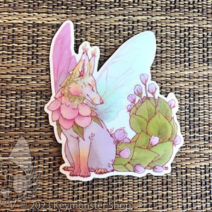 Botanimals - Cherry Blossom Fairy Fox Vinyl Aufkleber