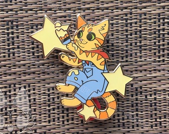 Ginger Star Painter Glow-in-the-Dark Enamel Pin