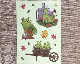 Mossy Gardeners A6 Vinyl Sticker Sheet
