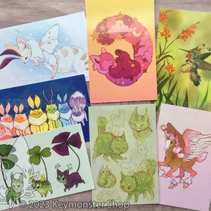 Keymonster Art & Illustration - Postcard Prints - Selection D