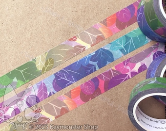 Rainbow Leaves 15mm Washi Paper Tape
