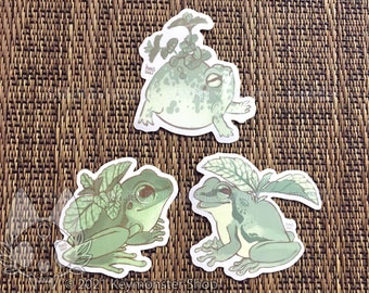 Botanimals - Mint Frogs Vinyl Sticker 3 Pack