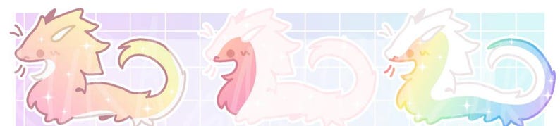 Cheap Pastel Dragon Digital Adoptables Batch – Chibi Feral Dragon OC ...