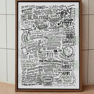 Nick & Jess New Girl Print