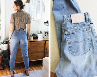 1990s Mid Wash High Rise Jeans | Vintage Mom Jeans by The Limited