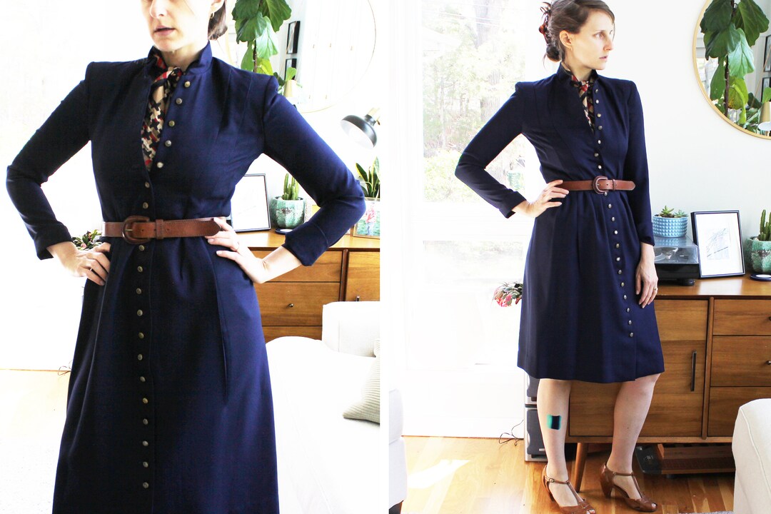 Dark Navy Old Fashioned School Style Suit main image 1