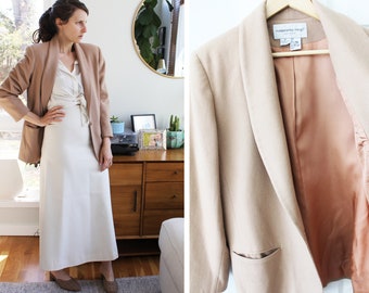 Vintage Camel Tan Wool Blazer