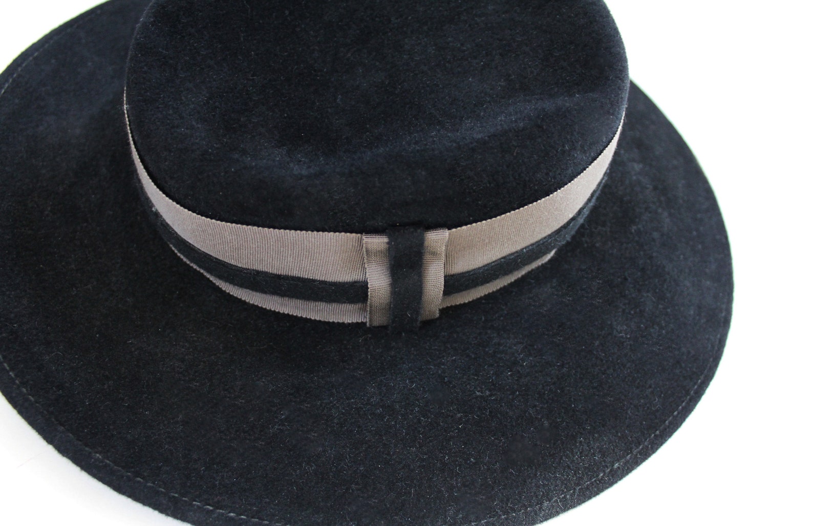 Vintage Black Felt Gaucho Hat | Etsy