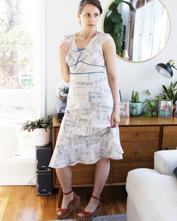 Vintage 1990s Floral Dress by Laura Ashley