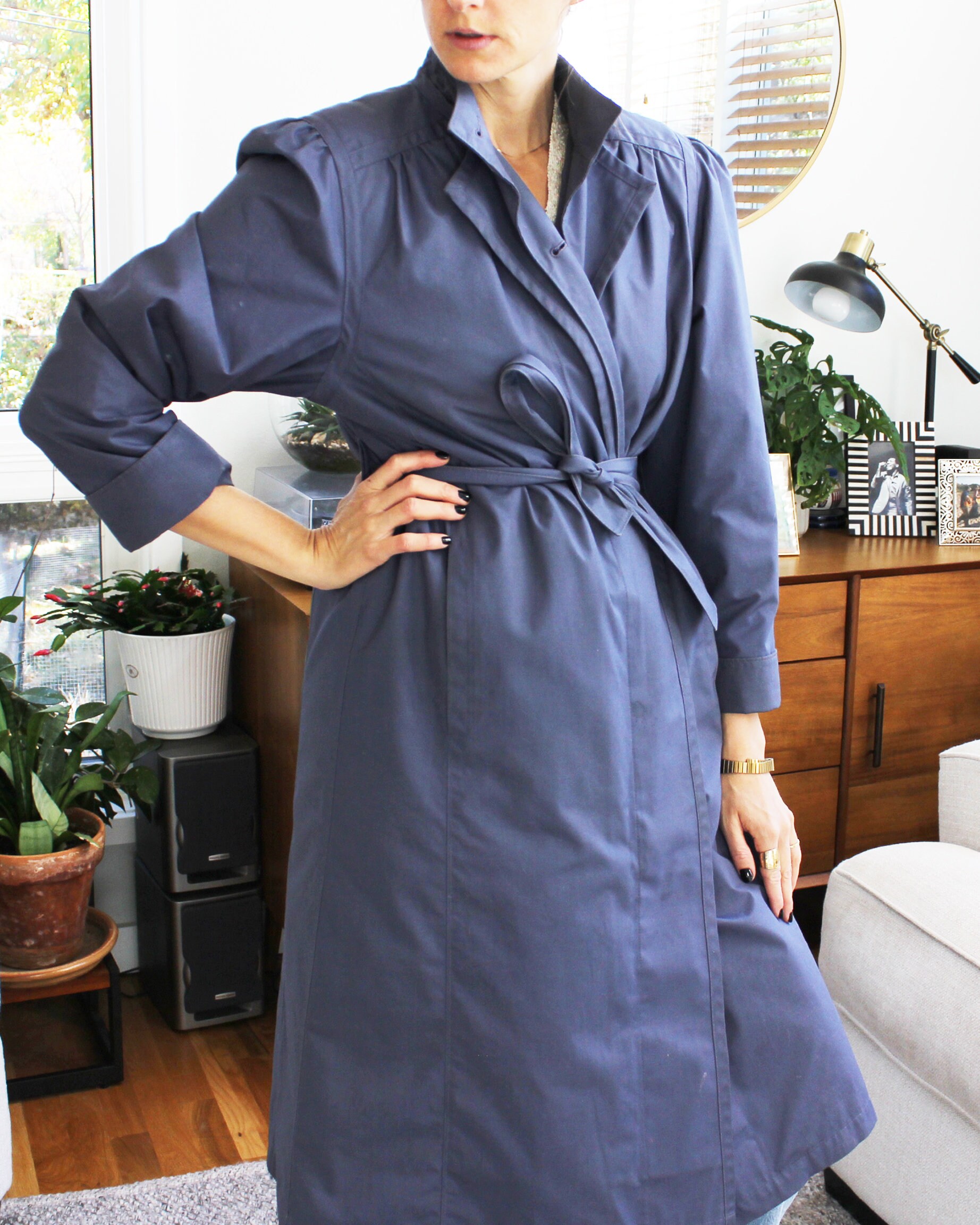 fig London フィグロンドン　タイプライターコート　fog blue fig London フィグロンドン タイプライターコート fog blue