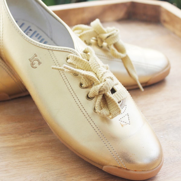 Vintage Gold Sneakers