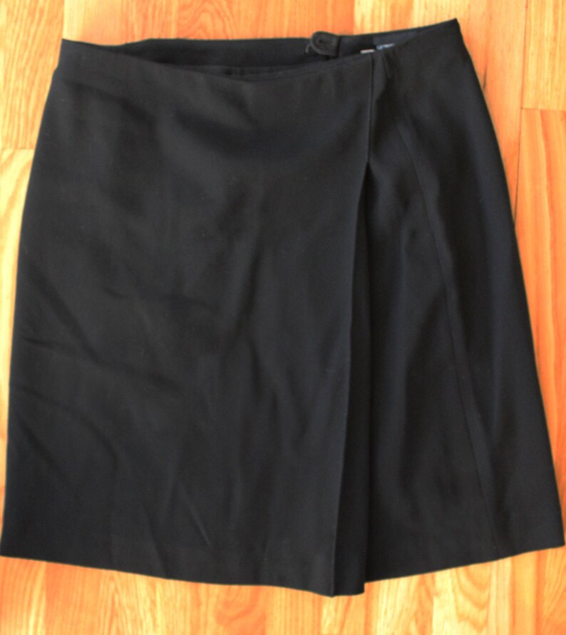 Vintage Giorgio Armani Black Pleated Mini Skirt - Etsy