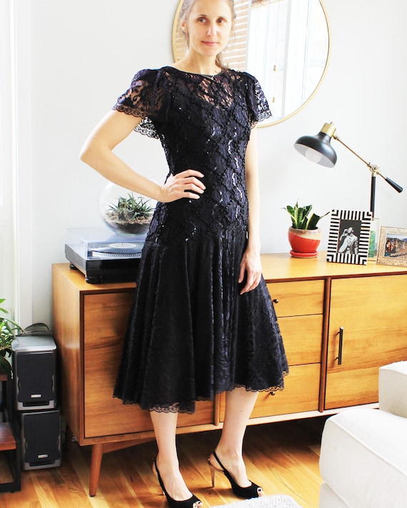 Vintage Lacy Black Dress Vintage Lacy Black Dress