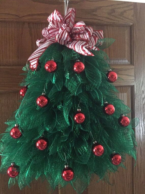 Deco Mesh Christmas Tree Wreath Deco Mesh Christmas Tree Wreath