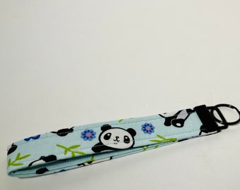 Correa de llavero con oso panda