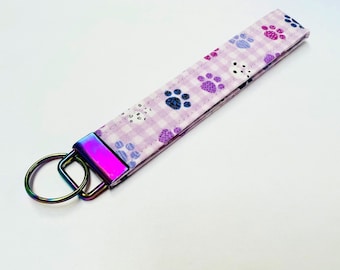 Correa de llavero con huella de huella